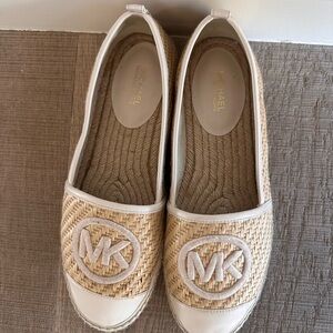 Michael Kors Cream and Tan Espadrilles. Super comfy!